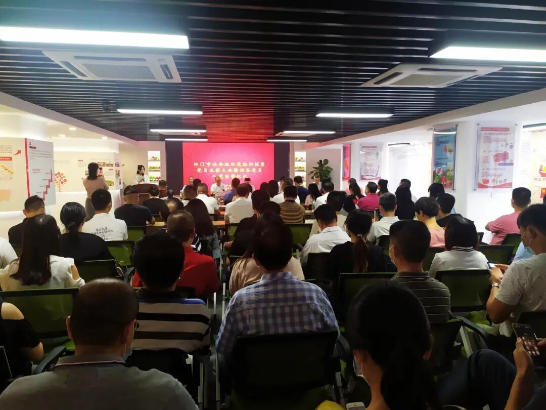汉的电气董事长杜汉民参加江门市社会组织党组织优秀党员表彰大会